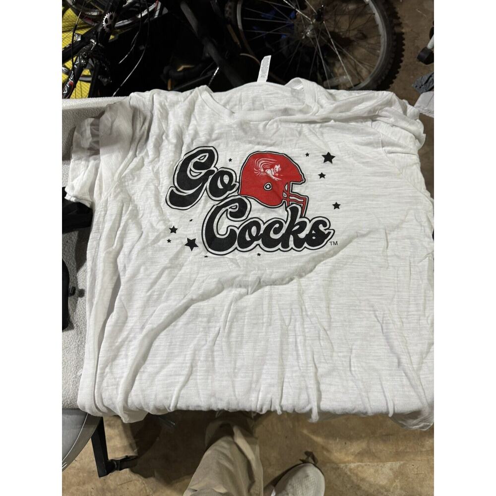 JSU Go Cocks Jacksonville State University Alabama White XL